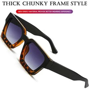 AIEYEZO Square Sunglasses for All Stylish Sun Protection