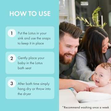 Blooming Bath Baby Bath Seat - Baby Tubs for Newborn Infants to Toddler 0 to 6 Months and Up - Baby Essentials Must Haves - The Original Washer-Safe Flower Seat