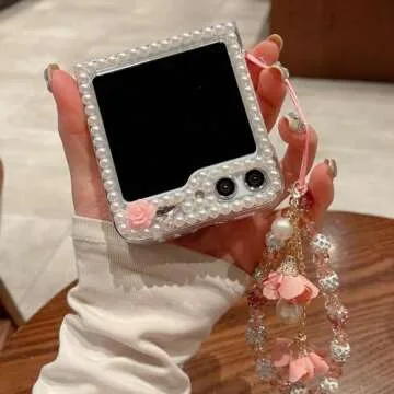 Stunning Galaxy Z Flip 6 Glitter Bling Case for Women