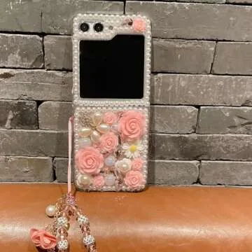 Stunning Galaxy Z Flip 6 Glitter Bling Case for Women