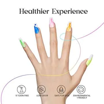 Beetles Gel Nail Polish Set, Nails Gel Halloween Orange Hot Pink Blue Yellow Green Purple Gel Polish 6 Colors Soak Off Uv Led Gel Nail Kit Nails Nail Art Manicure