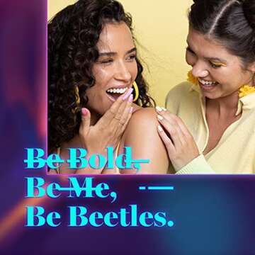 Beetles Gel Nail Polish Set, Nails Gel Halloween Orange Hot Pink Blue Yellow Green Purple Gel Polish 6 Colors Soak Off Uv Led Gel Nail Kit Nails Nail Art Manicure