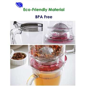 HandyBrew Loose Leaf Tea Infuser Brewer for Hot and Iced Tea