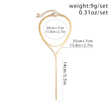 GIGB PBDK 14k Gold Layered Choker Necklace for Women