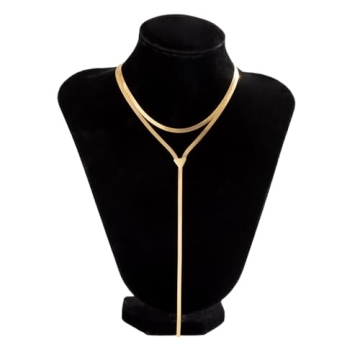 GIGB PBDK 14k Gold Layered Choker Necklace for Women