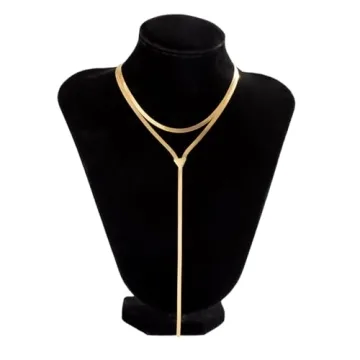 GIGB PBDK 14k Gold Layered Choker Necklace for Women