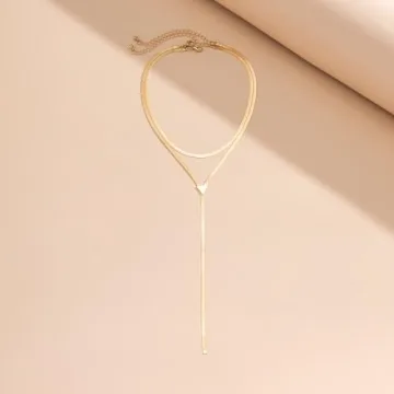 GIGB PBDK 14k Gold Layered Choker Necklace for Women