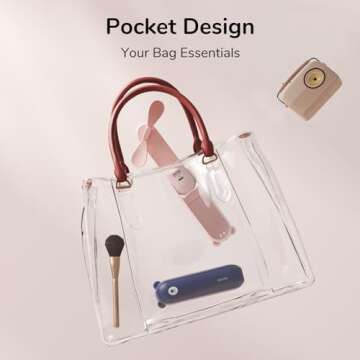 JISULIFE Handheld Mini Fan, 3 IN 1 USB Rechargeable Portable Fan [12-19 Working Hours] with Power Bank, Flashlight, Pocket Design for Travel/Summer/Concerts/Lash, Gifts for Women (Dark Blue)