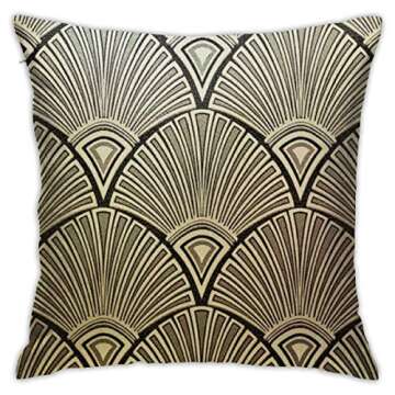 NBFKDO Art Deco Throw Pillow Cover for Elegant Home Decor