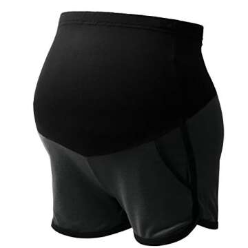 GINKANA Maternity Shorts Summer Pregnancy Casual Short Pants for Comfort