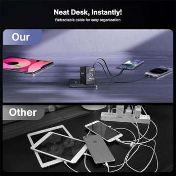 GAN Smart Charger - Fast, Compact, Retractable Power Adapter