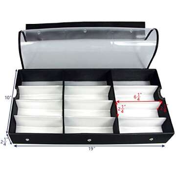 Ikee Design Large 12 Slot Eyewear Storage Organizer Tray Display Case Holder, Multiple Glasses Case ...