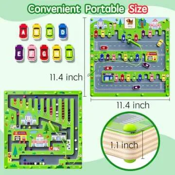 Magnetic Maze Puzzle for Educational Fun - Ages 3-6