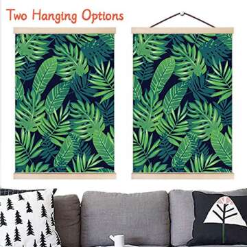 HOMIEVAR Magnetic Wooden Frame for Art and Photos