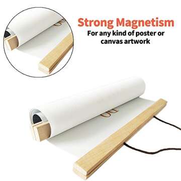 HOMIEVAR Magnetic Wooden Frame for Art and Photos