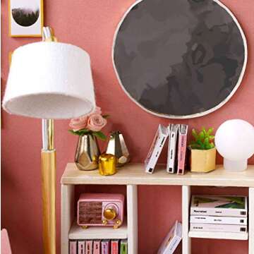 Flever Dollhouse Miniature DIY House Kit Creative Room with Furniture and Cover for Romantic Valentine's Gift(Love You Forever)