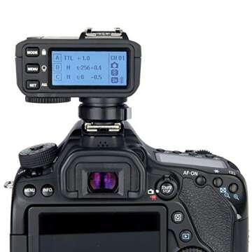 Godox X2T-C TTL Wireless Flash Trigger for Canon, Bluetooth Connection, 1/8000s HSS,5 Separate Group...