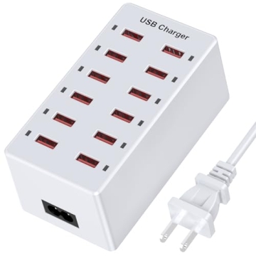 12-Port USB Charging Station: Fast, Safe Multi-Device Charger for Tech Lovers