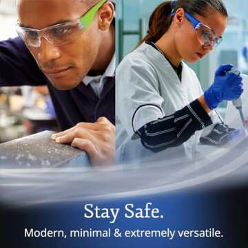 Aqulius 24 Bulk Safety Glasses for Men & Women - ANSI Z78.1 Certified - Scratch/Impact Resistant Crystal Clear Eye Protection Glasses for Construction, Shooting & More (6 Colors) - Safety Goggles