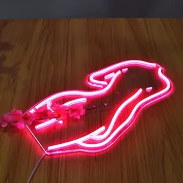 Lady Back Neon LED Night Light for Home Decor