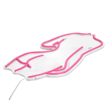 Lady Back Neon LED Night Light for Home Decor