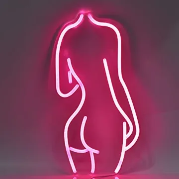 Lady Back Neon LED Night Light for Home Decor