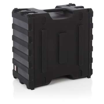 Gator Cases Pro Series Rotationally Molded 6U Rack Case with Standard 19" Depth; Made in USA (G-PRO-6U-19), Black