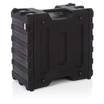 Gator Cases Pro Series Rotationally Molded 6U Rack Case with Standard 19" Depth; Made in USA (G-PRO-6U-19), Black