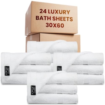 Belem Premium Bath Sheets Bulk 30x60 - 24 Hotel Towels