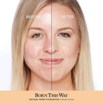 Too Faced Born This Way Natural Finish Longwear Liquid Foundation | Medium-To-Full Coverage | Hydrat...