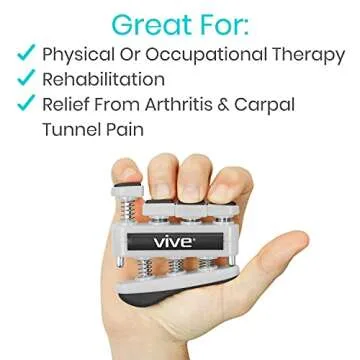 Vive Finger Strengthener for Musicians and Athletes - 3 Pack