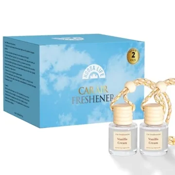 HoogaLife Vanilla Cream Car Air Freshener Diffuser Long-Lasting