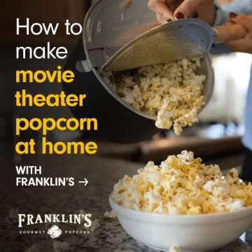 Franklin's Gourmet Popcorn Kit - Whirley Popper & Kernels