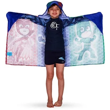 PJ Masks Hooded Towel Wrap for Kids Age 3-7