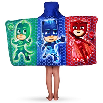 PJ Masks Hooded Towel Wrap for Kids Age 3-7