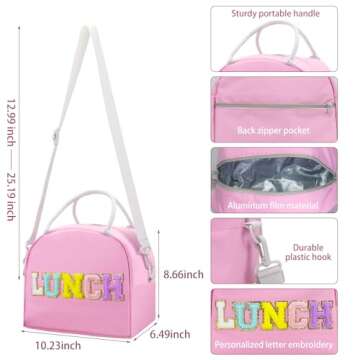 Trendy Insulated Lunch Bag for Women and Girls