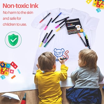 Siumir 12-Color Fabric Markers for DIY Textile Art