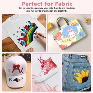 Siumir 12-Color Fabric Markers for DIY Textile Art