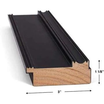 Deco TV Frames - Black Smart Frame Compatible ONLY with Samsung The Frame TV (55", Fits 2017-2020 Frame TV)