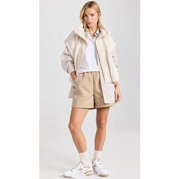 FP Movement Women's Scout It Out Fleece Vest, Birch Tree, Off White, XL