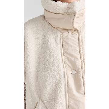 FP Movement Women's Scout It Out Fleece Vest, Birch Tree, Off White, XL