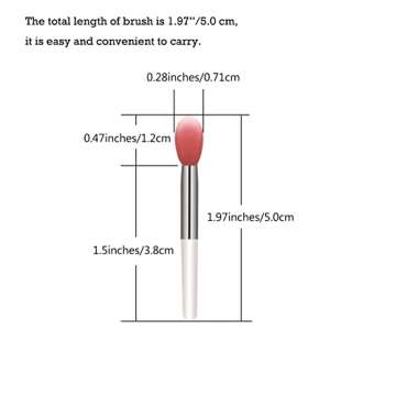 LORMAY 10 Pcs Silicone Lip Mask Brushes. Applicators for Lipsticks, Lip Gloss, Lip Balm and Other Cream Makeup Products (2.0 inches / 5.0 cm)