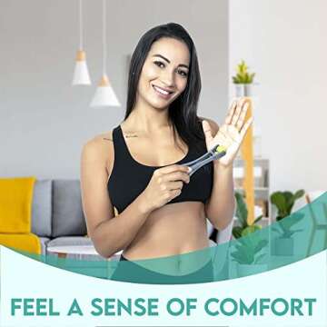 COZLOW HandPro Finger Massager for Deep Tissue Comfort, Dual-Sided Therapy Tool for Arthritis, Carpal Tunnel, Stress & Pain Relief, Massage Roller for Hands, Palm & Wrist