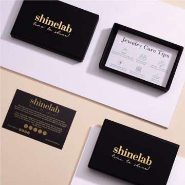 shinelab Golden-Plated Paperclip Bracelet for Women Couple Bracelets with CZ Chain Strand Jewelry Gift for Men_8.2inches