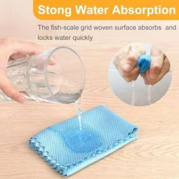 Microfiber Cleaning Cloths for All Surfaces - 10 Pcs