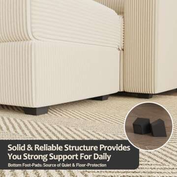 Smilesun Accent Chair with Ottoman for Stylish Comfort