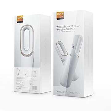 Photoncat Handheld Vacuum Cordless Car Vacuum Rechargeable Dust Busters Portable Small Hand Held Vacuuming White, Mini Vacuum Cleaner for Home, Office, Car, Pet Hair