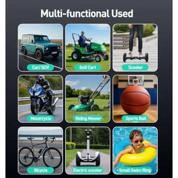 Portable Tire Inflator with 150PSI and LED Light