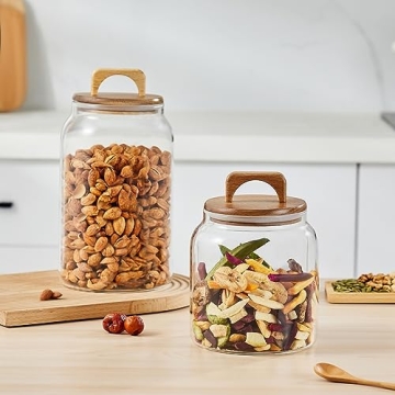 Sweejar Large Glass Candy Jars – Stylish Storage Solutions