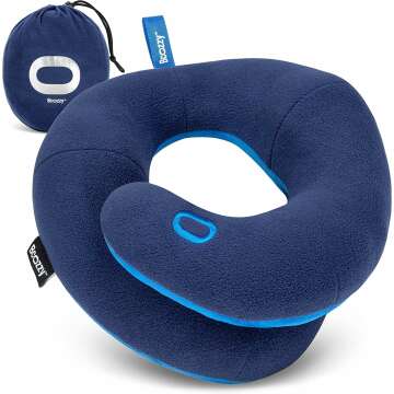 BCOZZY Kids Travel Pillow: Double Support for Road Trips